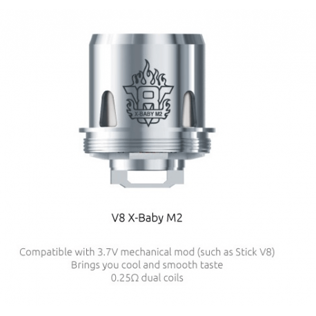 Résistance TFV8 X-Baby - pack de 3 - Smok