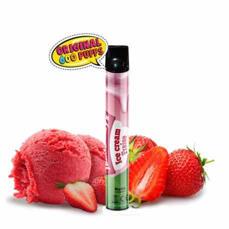 Vape Pen Ice Cream Fraise - Wpuff Liquideo