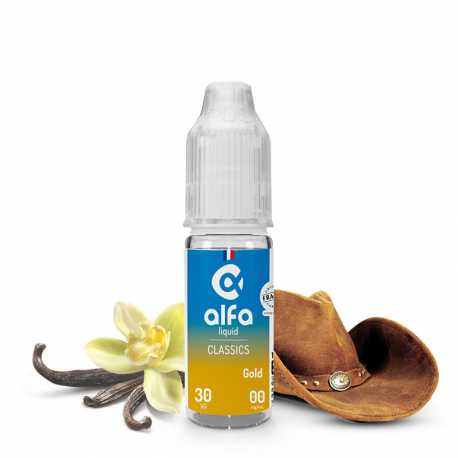 E-Liquide saveur classic gold 10ml - Alfaliquid