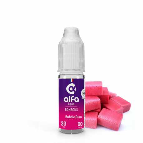 E-Liquide Bubble gum 10ml - Alfaliquid