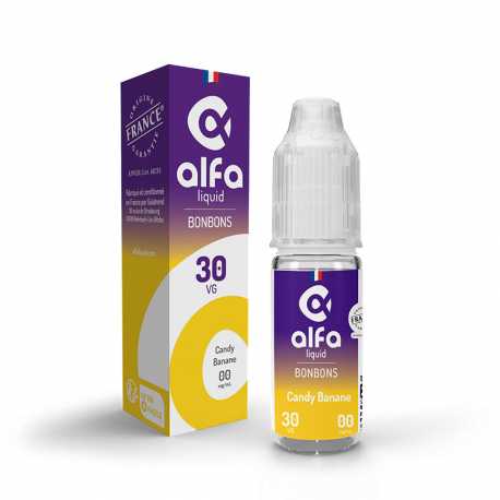 E-Liquide bonbon banane 10ml - Alfaliquid