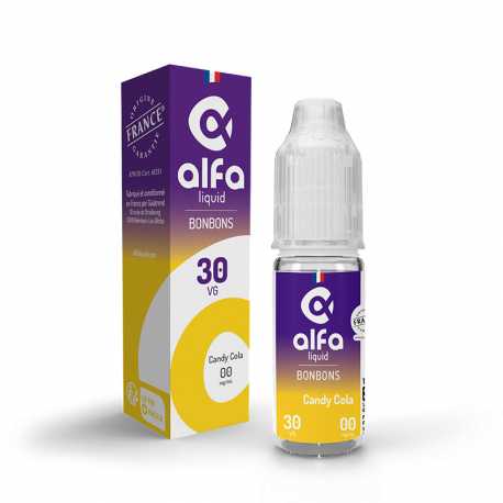 E-Liquide bonbon cola 10ml - Alfaliquid