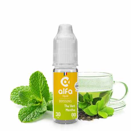 E-Liquide Thé vert menthe 10ml -  Alfaliquid