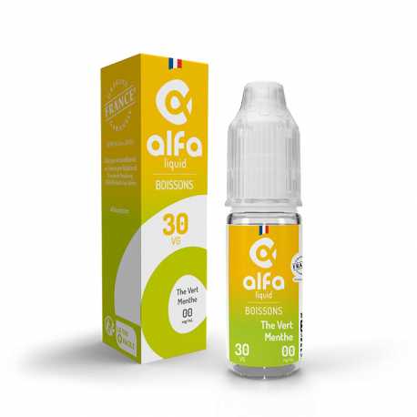 E-Liquide Thé vert menthe 10ml -  Alfaliquid