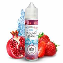 Grenade Fraise Givrée 50ml - Le Coq Qui Vape